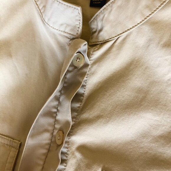 Brooks Brothers Shirtdress Button Front Belt Size 10 Safari Cargo Trench Utility - Picture 6 of 16